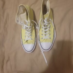 Converse Yellow High-Top Sneakers